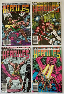 Hercules Prince of Power #1-4 Complete Set 1982 Marvel Comics Newstand
