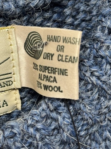 HERITAGE Irish Wool Equestrian Horse English Hunt Wool Hand Knit Sweater M/L EUC - Picture 4 of 9