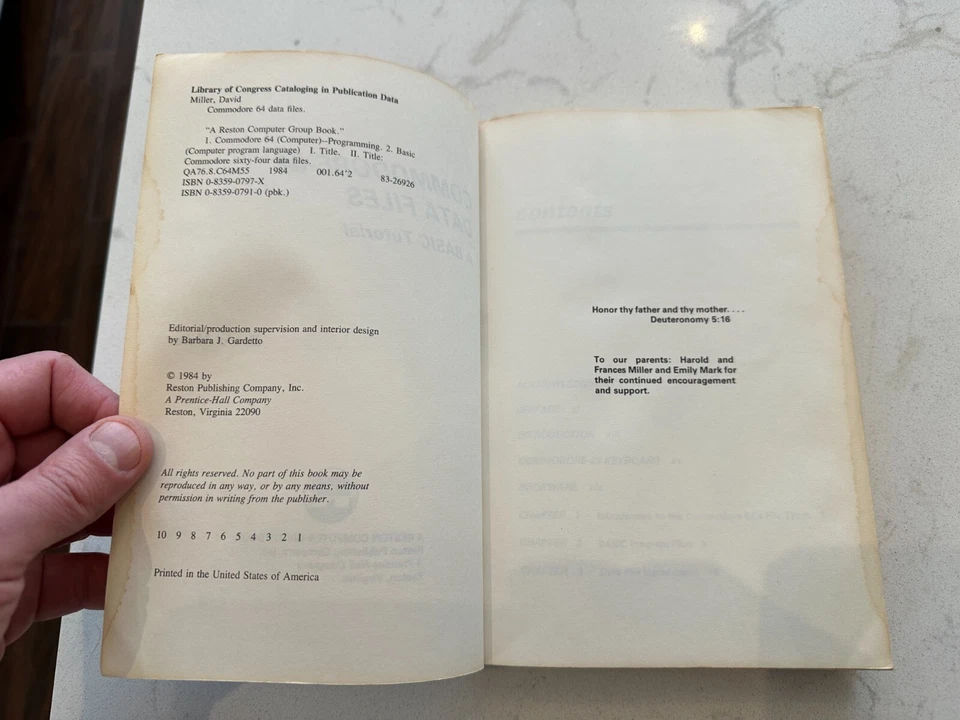 Commodore 64 Data Files A Basic Tutorial Vintage Book by David Miller - Image 4 of 4