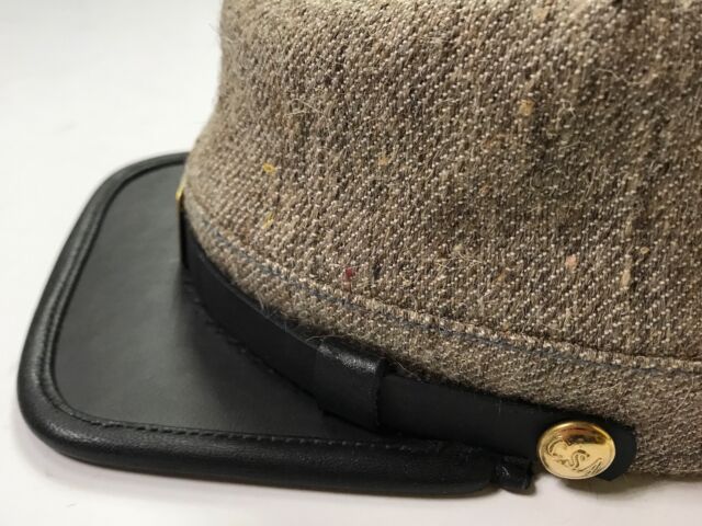 CIVIL WAR CSA CONFEDERATE JEAN WOOL KEPI FORAGE CAP HAT-SMALL | eBay