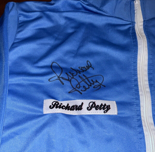 Richard Petty signed NASCAR Auto Blue Racing Jacket JSA COA Autograph Auto L@@K - Picture 2 of 5