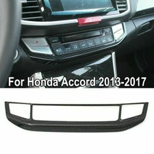 Carbon Fiber AC Switch Panel Cover Trim Console For Honda Accord 2013-2017 #LI