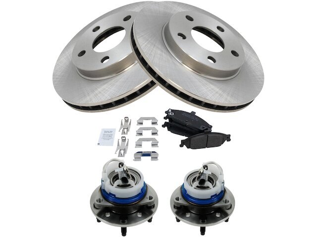 Front Brake Pad and Rotor and Wheel Hub Kit fits Cutlass 1997-1999 35FZFV
