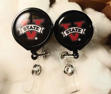 2 New VSU Valdosta State University EZ PULL ID Clip ONs - Original Packaging