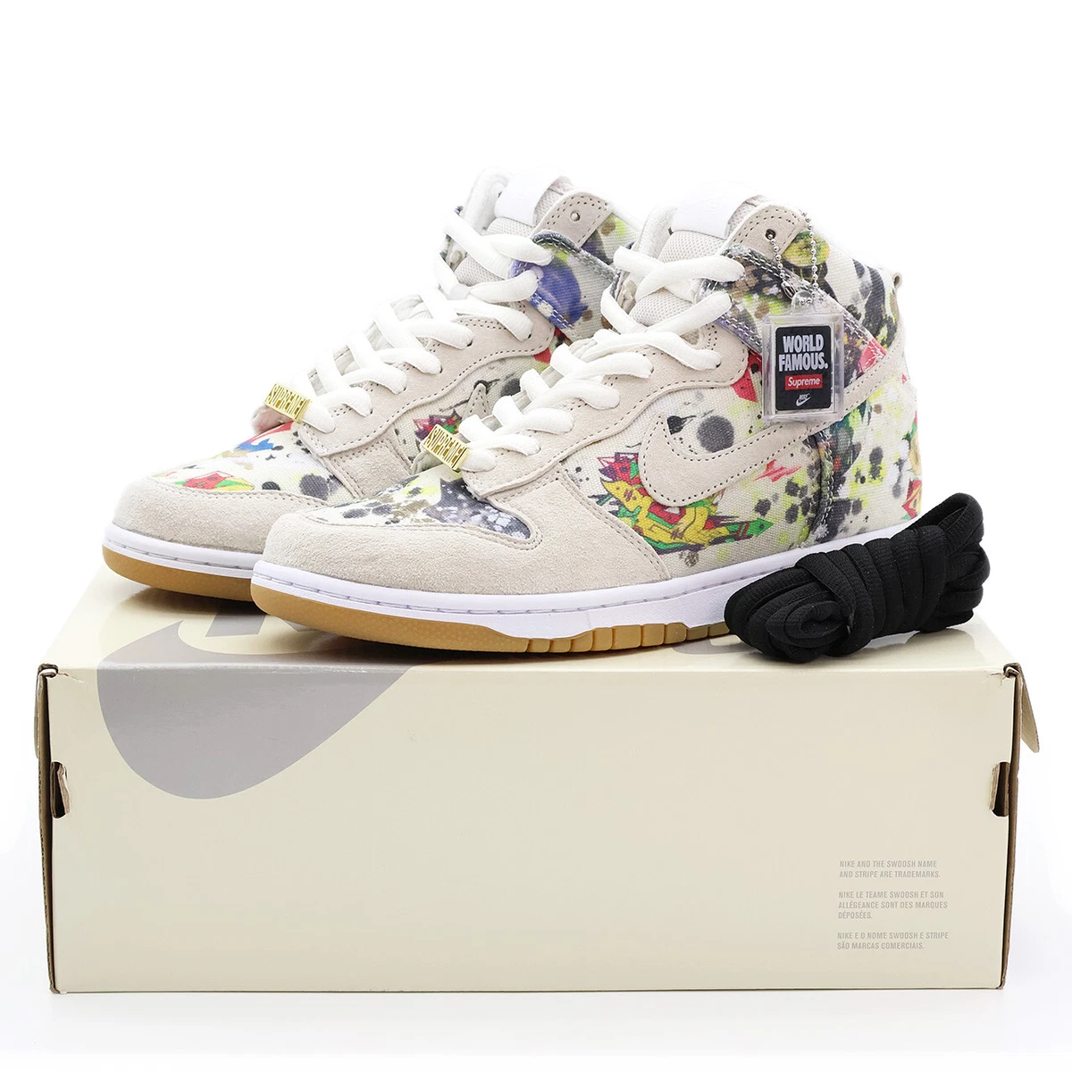 Nike Supreme x Dunk SB High Rammellzee | eBay