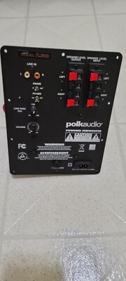 Polk Audio TL2600 subwoofer plate amplifier - not working - for parts