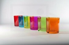 Set Servizio 6 Pezzi Bicchieri Rita Lustro Colorati Vetro idea