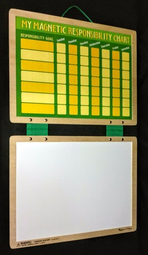 Melissa And Doug Wooden Magnetic Responsibility Chart - 第 3/12 張圖片