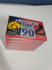 6 NEW Sealed Memorex 90 DBS Type I Normal Bias Blank Cassette Tapes