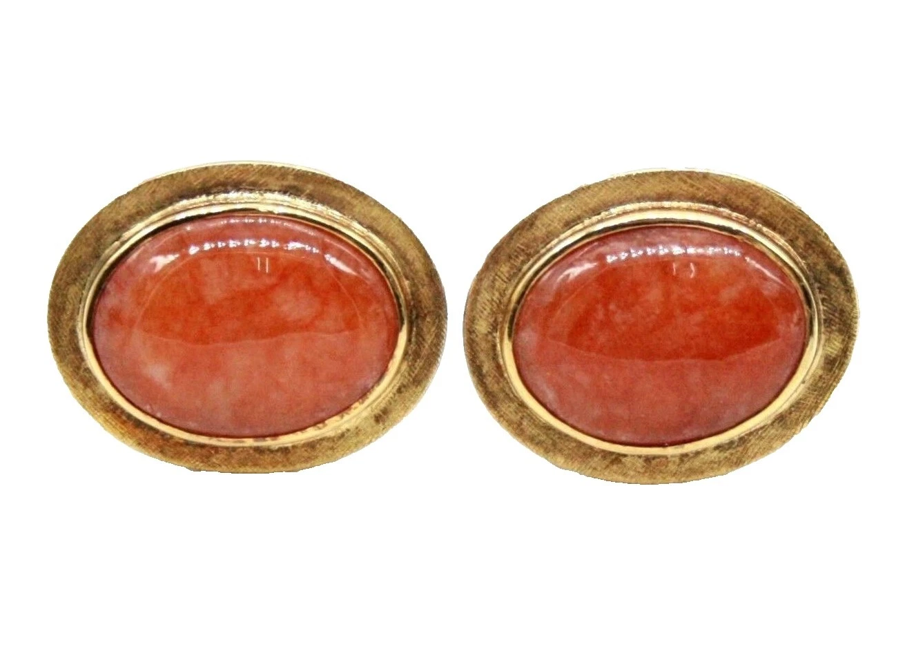 Gemelos Oro Amarillo 14k Marrón para Hombres