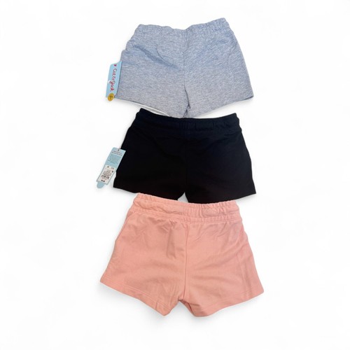 Cat & Jack Girls Shorts 2 pairs NWT 5T Black, Gray + 1 pair EUC 4T Pink - Picture 4 of 5