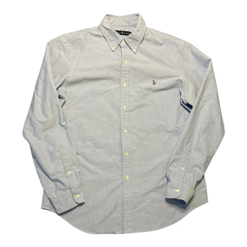 Polo Ralph Lauren Shirt Mens Lareg L Blue Classic Long Sleeve Oxford Color Pony