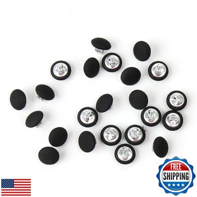 YIEMI Fabric Cloth Covered Button,18mm Sewing Buttons with Metal Shank Button