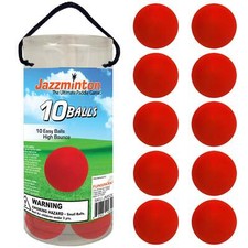Jazzminton 10 Red Paddleballs