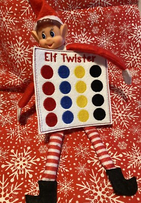 Weihnachtselfe Twister Matte Dezember Weihnachten