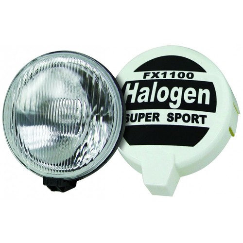 2x 12v Van Rally Sport Giant Round Driving Halogen Spot Lamps Lights+Covers+CP - Picture 12 of 14