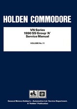 Holden Commodore VN Series SS Group A Service Manual.  PDF file on CD.