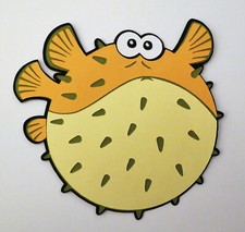Finding Nemo Bloat Pufferfish Die Cut Paper Piecing Scrapbook Embellishment