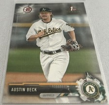 2017 Bowman Draft Baseball Austin Beck Oakland Athletics 1st Bowman #BD60