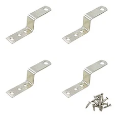  4 Pcs Metal Corner Brace Joint Bracket Fastener Z Style Shelf Support 