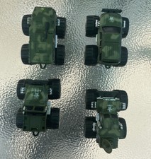 Soma Intl Ltd. US ARMY TRUCK Toy Lot 4 4x4 Army Military Truck Vehicles Rare