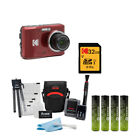 Kodak Pixpro Fz43 Friendly Zoom Digital Camera Red Bundle