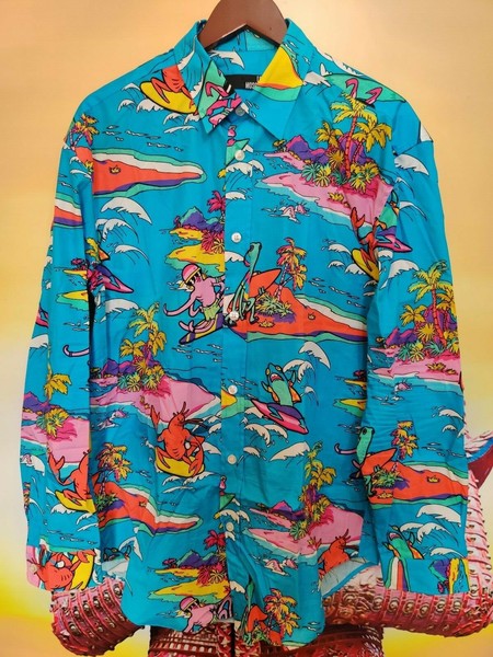 CAMISA LOVE MOSCHINO SHIRT OCTOPUS CRAB BEACH SIZE M