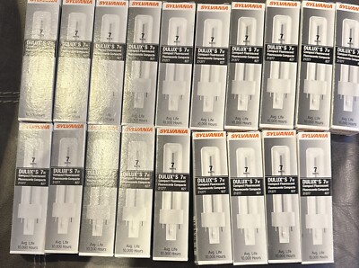 PACK (19) Comp BULB FOR OSRAM SYLVANIA 21277 7W 45V DULUX-S FLUORESCENT G23 BAS