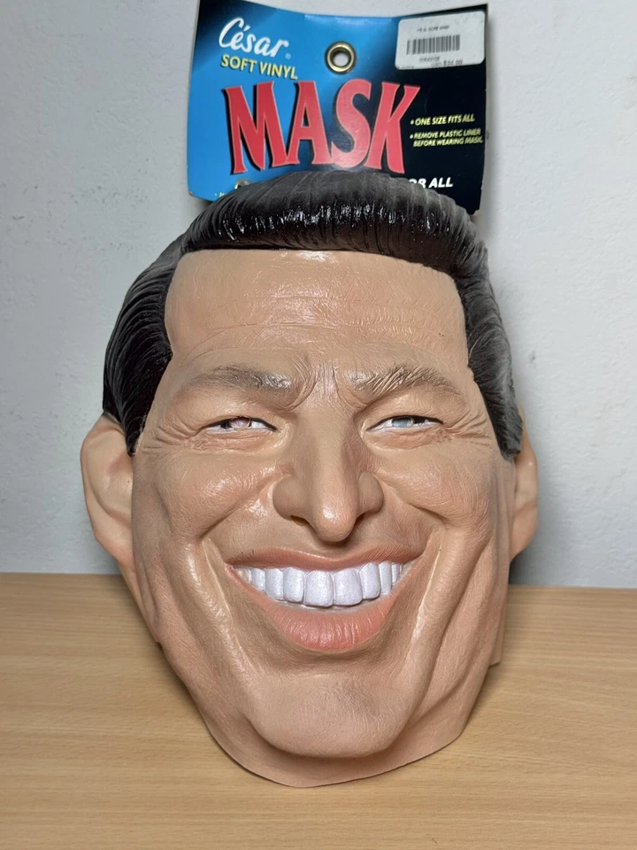 New Vintage 1999 Al Gore Halloween Presidential Rubber Mask Made By Cesar - Image 2 of 4