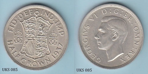 1937 George VI Half Crown — photo from another recent sale
