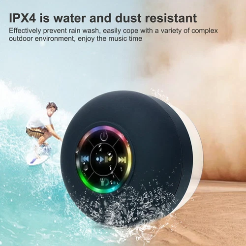 Waterproof Bluetooth Shower Speaker Bathroom Portable Wireless Hand-free Call - Picture 5 of 17