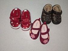 Lot of 3 - Size 2 Various Toddler Shoes Nike Hearts Surprize Faded Glory