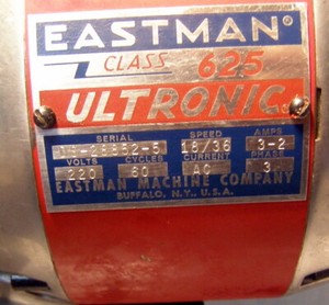 ** EASTMAN - Model 625 - ULTRONIC - FABRIC MATERIAL CUTTER - nice looking unit!