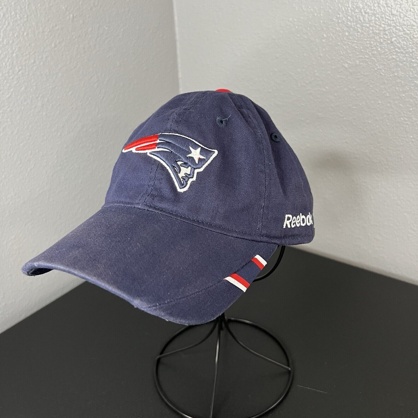 Reebok On Field New England Patriots Hat Strap Back NFL Embroidered OSFA