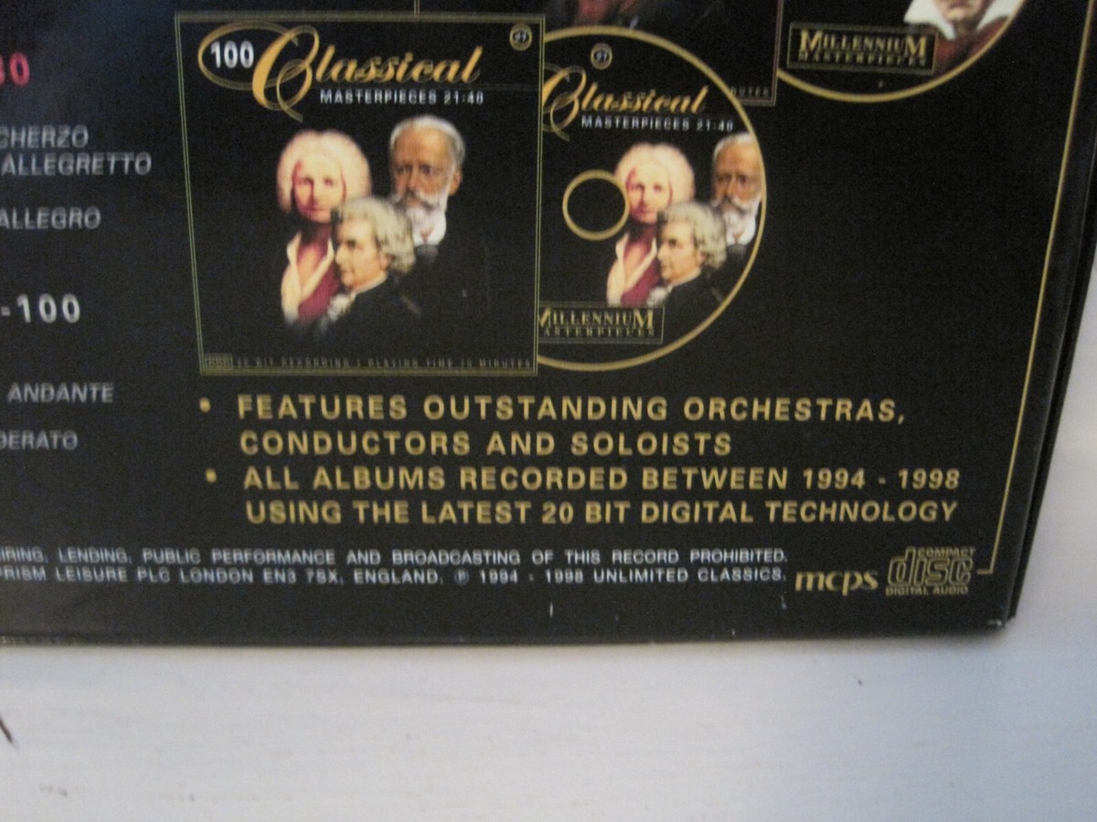 Millennium Masterpieces Classical Music 30 Disc CD Box Set-FAST