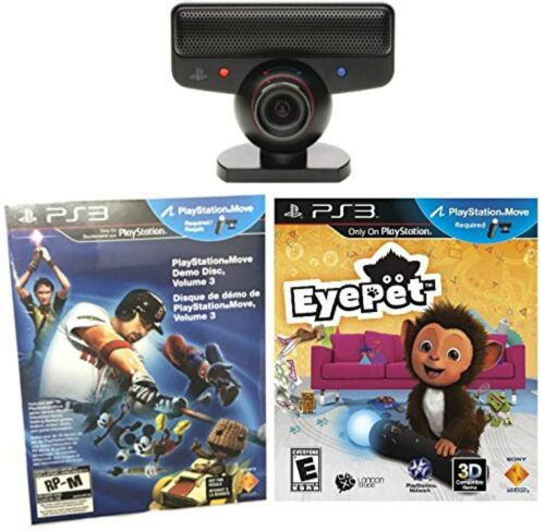Sony PlayStation 3 Move Eye Camera Eyepet Game PS3 Bundle Very Good 8Z - Afbeelding 1 van 3