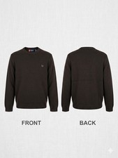    Chaps Ralph Lauren Y2K Cotton Crewneck Sweater Mens L Charcoal gray 25-20   