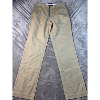 Gant New Haven Chino Pants Mens 34x34 Khaki Regular Fit Cotton Trousers