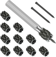 13PCS Rotary Spot Weld Cutter 3/8", HSS Spot Weld Removal Tool, Double Sided Spo