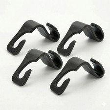 4-Pack Car Headrest Hooks Universal Back Seat Organizer Heavy Duty Hanger Black