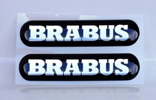 2er Set Smart 451/453 Mercedes G Brabus 3D Emblem - 65x15mm 3D Aufkleber Sticker 2er Set Smart 451/453 Mercedes G Brabus 3D Emblem - 65x15mm 3D Aufkleber Sticker