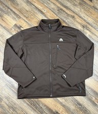Nike ACG Jacket Women's L Softshell Full Zip Brown Fit Therma Vintage Y2K