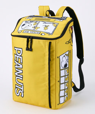 Peanuts Snoopy School Bus Backpack Bag Yellow Unisex A4 Laptop Japan Cosplay
