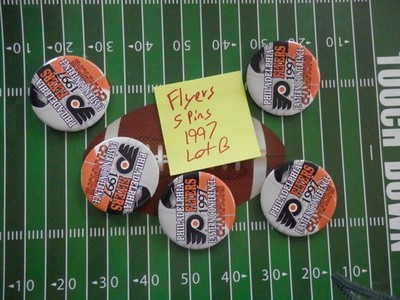 Philadelphia Flyers 5 pin lot 1997 Eastern conference Champions Lot B