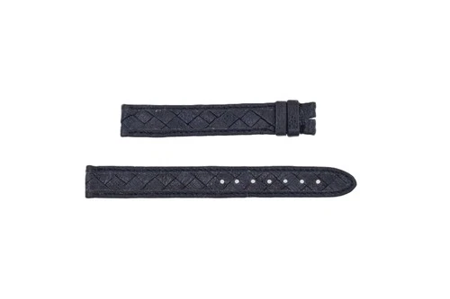 CARTIER Braided NOS Vintage Leather Watch Strap 16mm 13/12 Navy (B822)