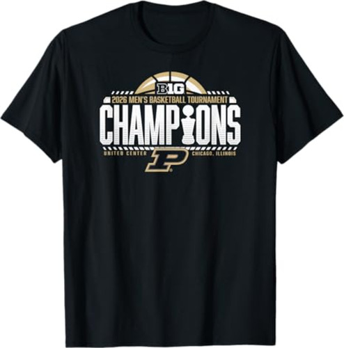 Camiseta Purdue Boilermakers Baloncesto Campeones Big Ten 2026