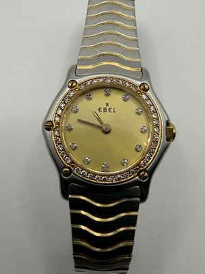 EBEL Classic Wave goldfarbenes Zifferblatt Damenuhr - 1057902