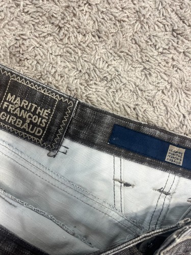 Jeans Marithe Francois Girbaud uomo 42 cargo larghi vintage grigio mimetico Y2K streetwear - Foto 8 di 16