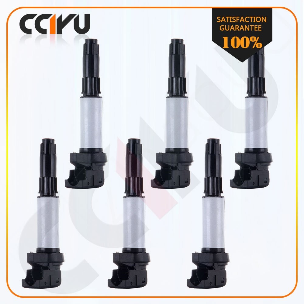Set of 6 Ignition Coils brand New for BMW Rolls Royce L6 V8 V12 1213171222 UF522