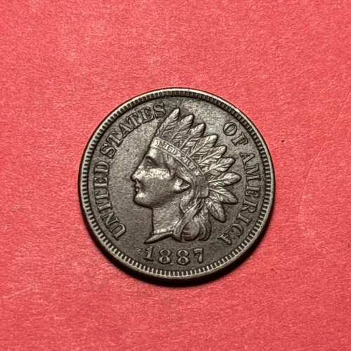 (1) Beautiful Antique 1887 Indian Head Cent/Penny XF-EXTRA FINE